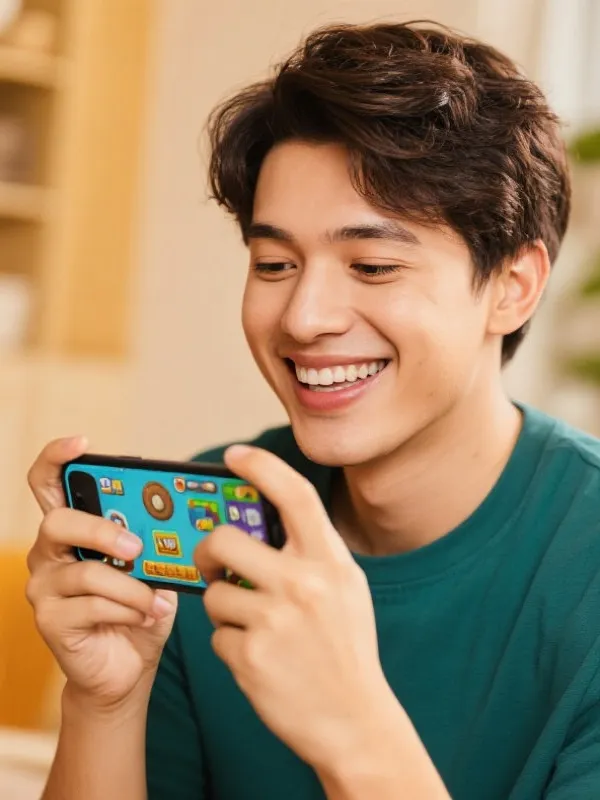 User enjoying app
